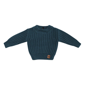Kyte Baby Chunky Knit Sweater in Atlantic