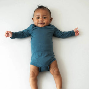 Kyte Baby Long Sleeve Bodysuit in Atlantic