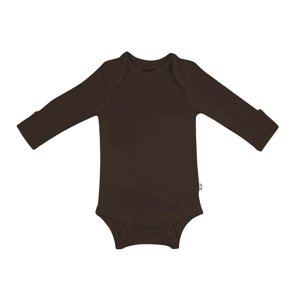 Kyte Baby Long Sleeve Bodysuit in Espresso