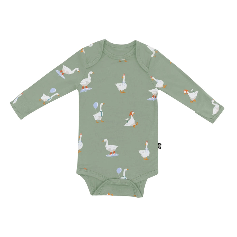 Kyte Baby Long Sleeve Bodysuit in Silly Goose