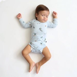 Kyte Baby Long Sleeve Bodysuit in Ski
