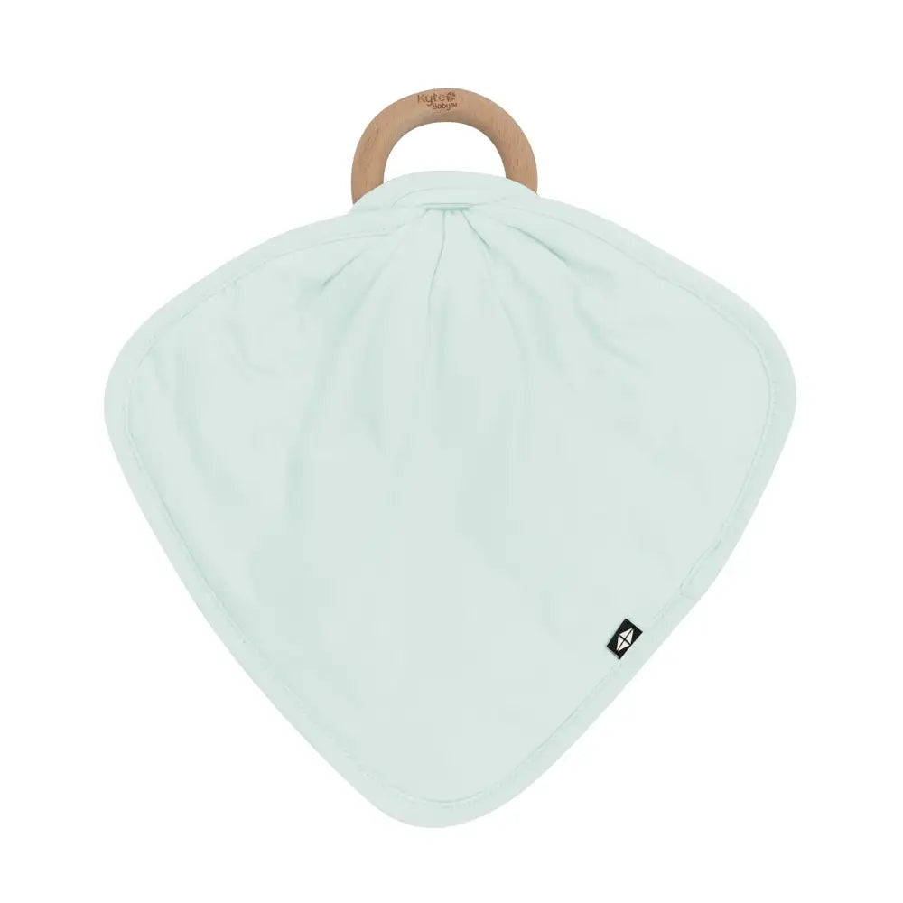 Kyte Baby Lovey with Removable Wooden Teething Ring in Dew
