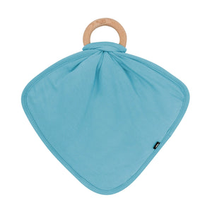Kyte Baby Lovey with Removable Wooden Teething Ring in Makai