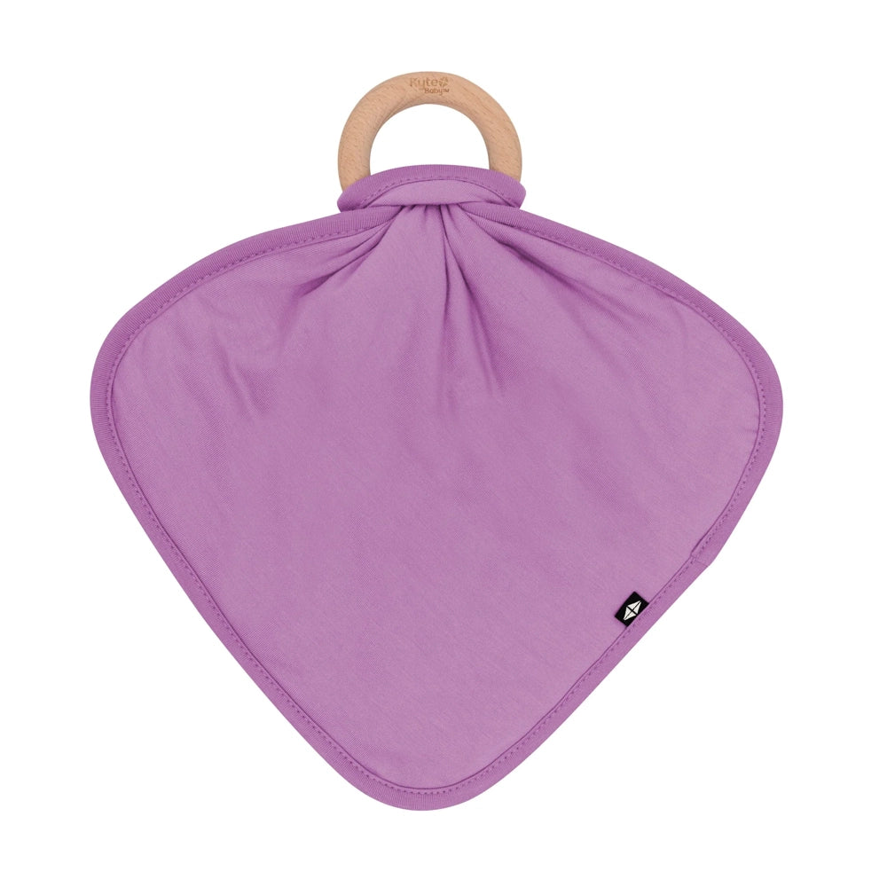 Kyte Baby Lovey with Removable Wooden Teething Ring in Poi