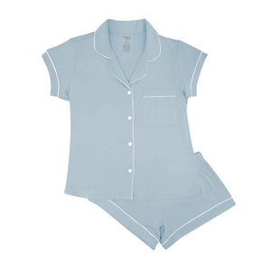 Kyte Mama Women's Short Sleeve Pajama Set in Fog