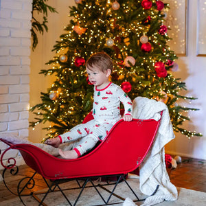 Kyte Baby Long Sleeve Pajamas in Santa Sleigh