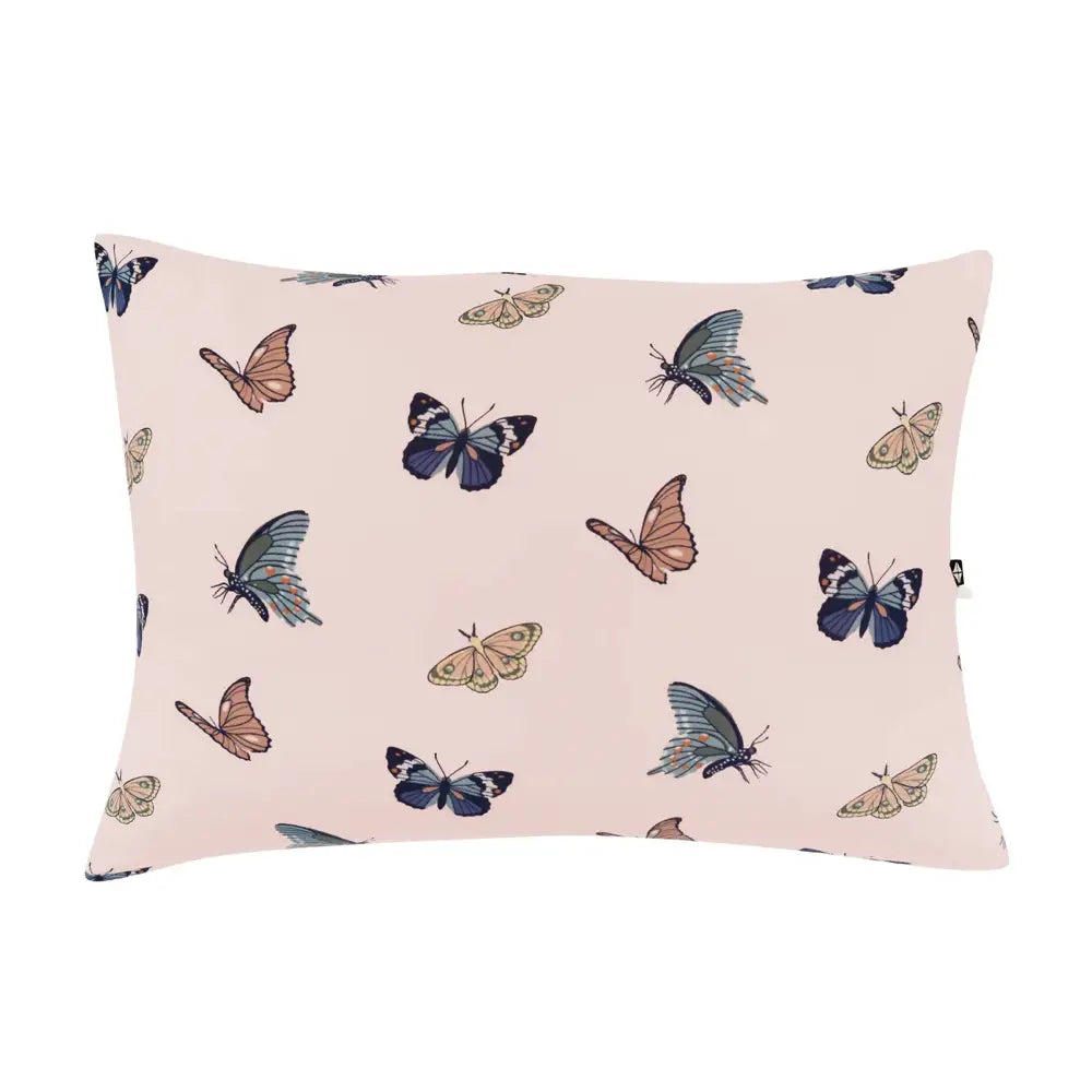 Kyte Baby Printed Toddler Pillowcase in Blush Butterfly