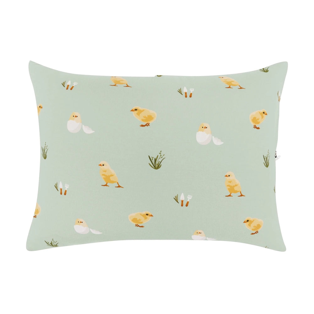 Kyte Baby Toddler Pillowcase in Aloe Chick