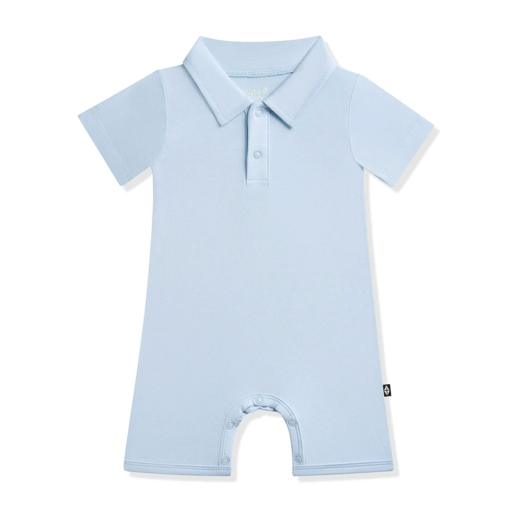 Kyte Baby Polo Shortall in Breeze
