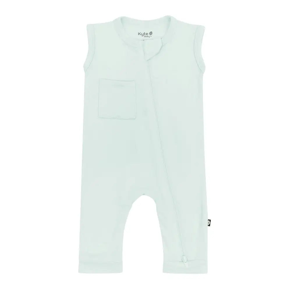 Kyte Baby Zippered Sleeveless Romper in Dew