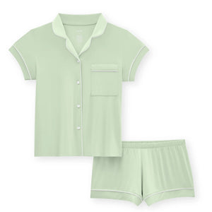 Kyte Mama Short Sleeve Pajama Set in Basil