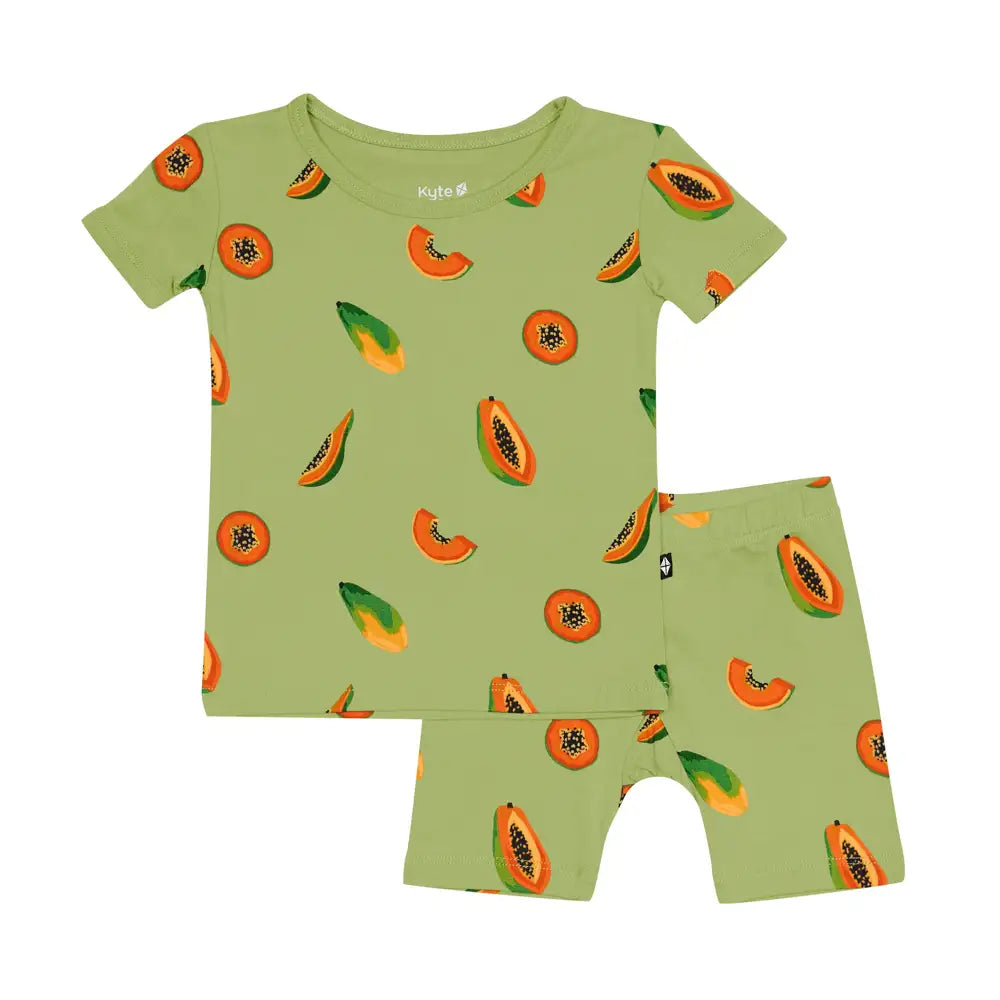 Kyte Baby Short Sleeve Pajama in Papaya