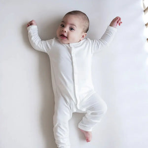 Kyte Baby Snap Romper in Cloud