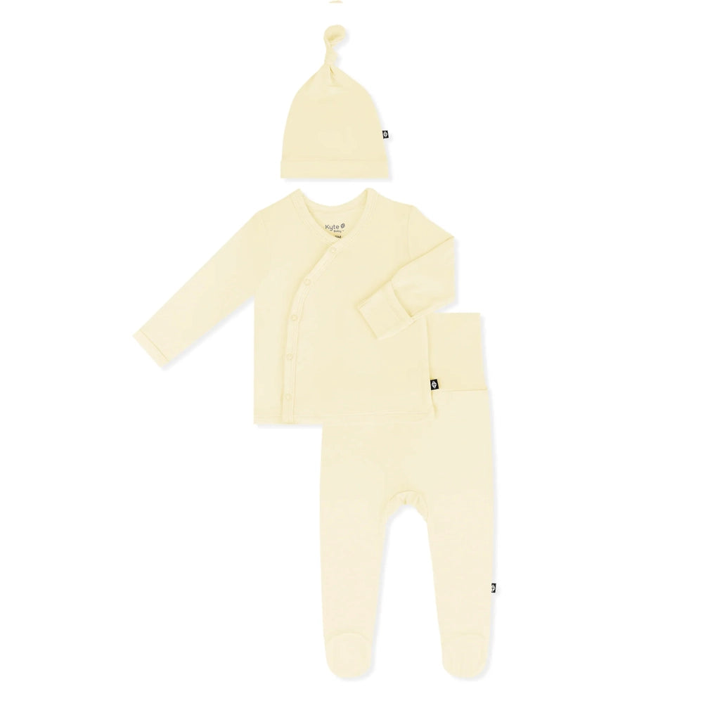 Kyte Baby Take Me Home Set with Cap in Chamomile
