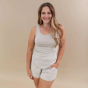Kyte Mama Women's Tank Set in Oat