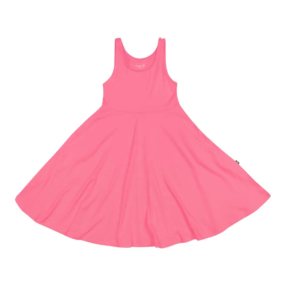 Kyte Baby Tank Twirl Dress in Guava