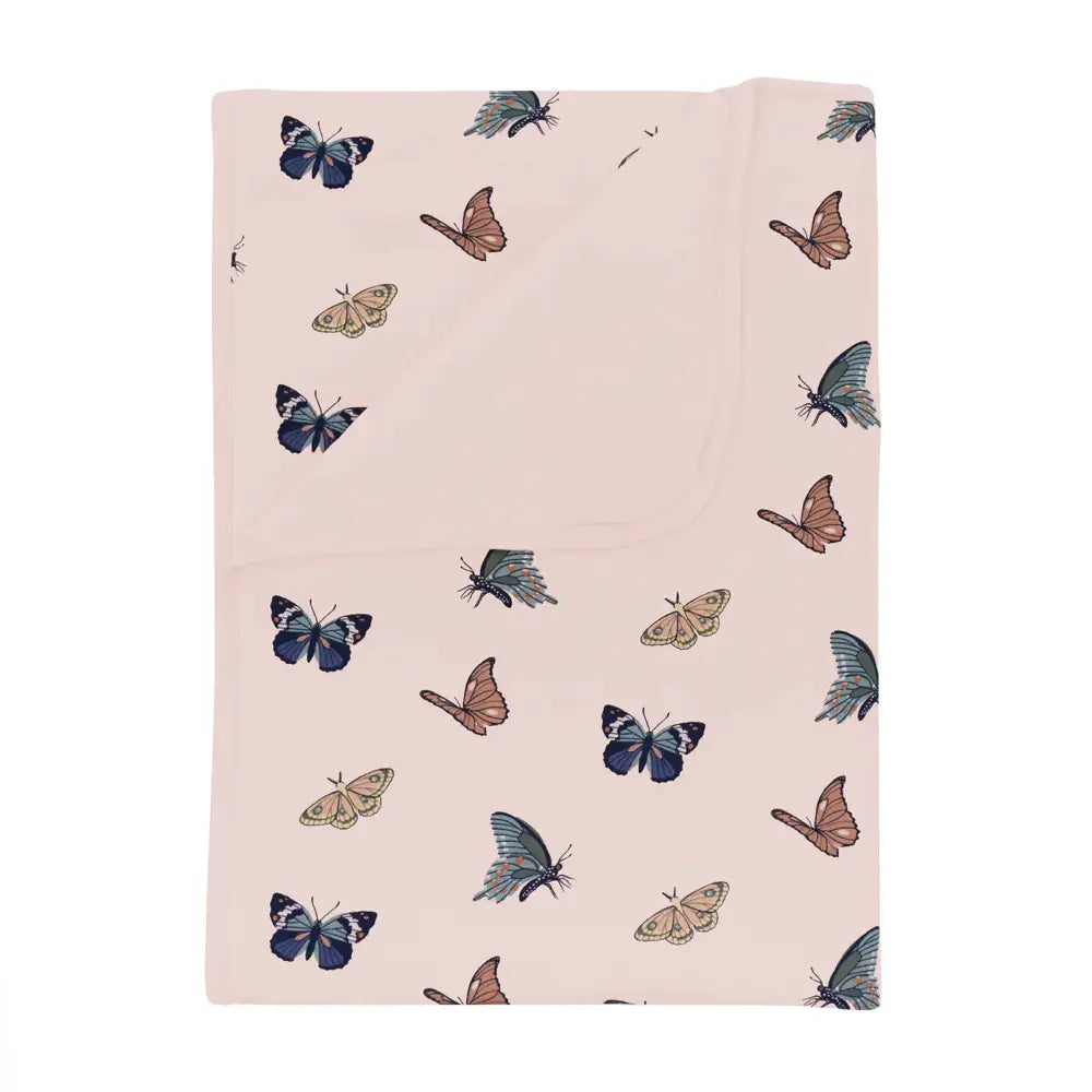 Kyte Baby Printed 1.0 Tog Toddler Blanket in Blush Butterfly