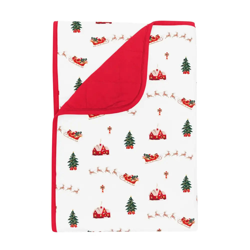 Kyte Baby 1.0 Tog Toddler Blanket in Santa Sleigh