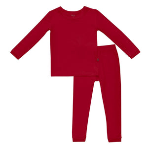 Kyte Baby Long Sleeve Toddler Pajama Set in Cardinal