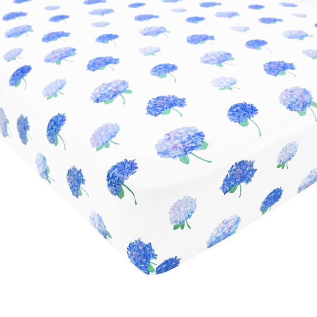 Kyte Baby Printed Twin Sheet in Hydrangea