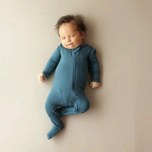 Kyte Baby Zippered Footie in Atlantic