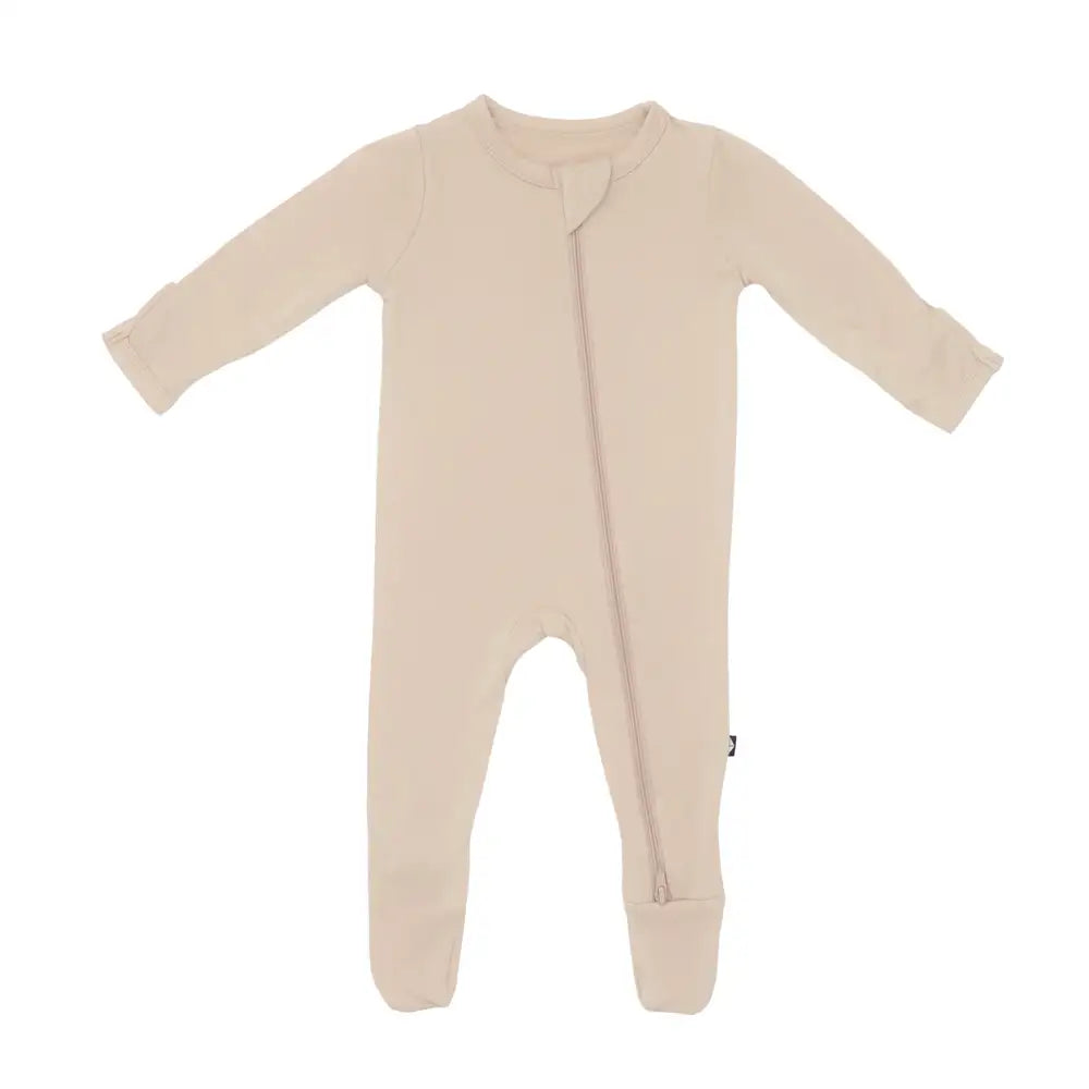Kyte Baby Zippered Footie in Bisque