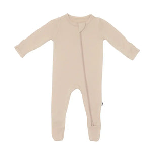 Kyte Baby Zippered Footie in Bisque