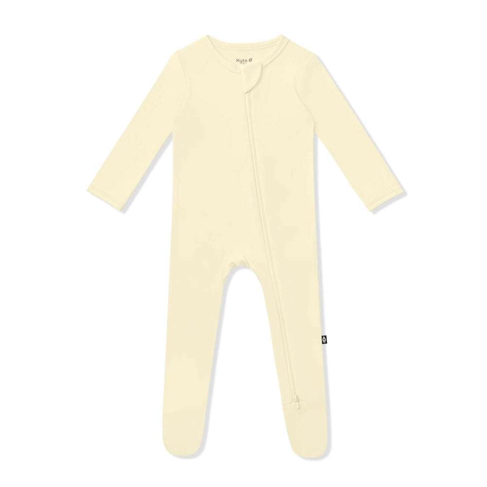 Kyte Baby Zippered Footie in Chamomile