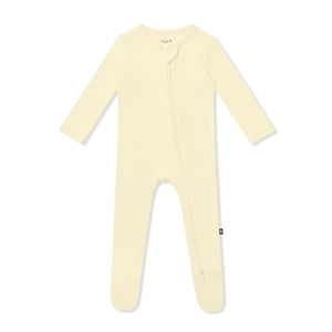 Kyte Baby Zippered Footie in Chamomile