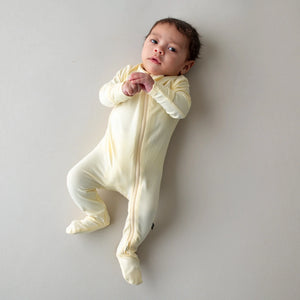Kyte Baby Zippered Footie in Chamomile