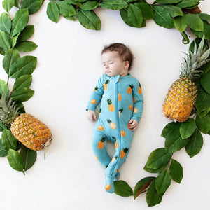 Kyte Baby Zippered Footie in Pineapple
