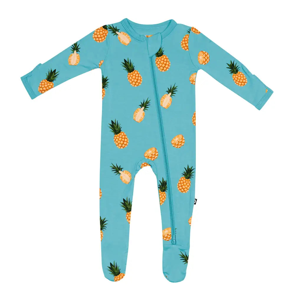 Kyte Baby Zippered Footie in Pineapple