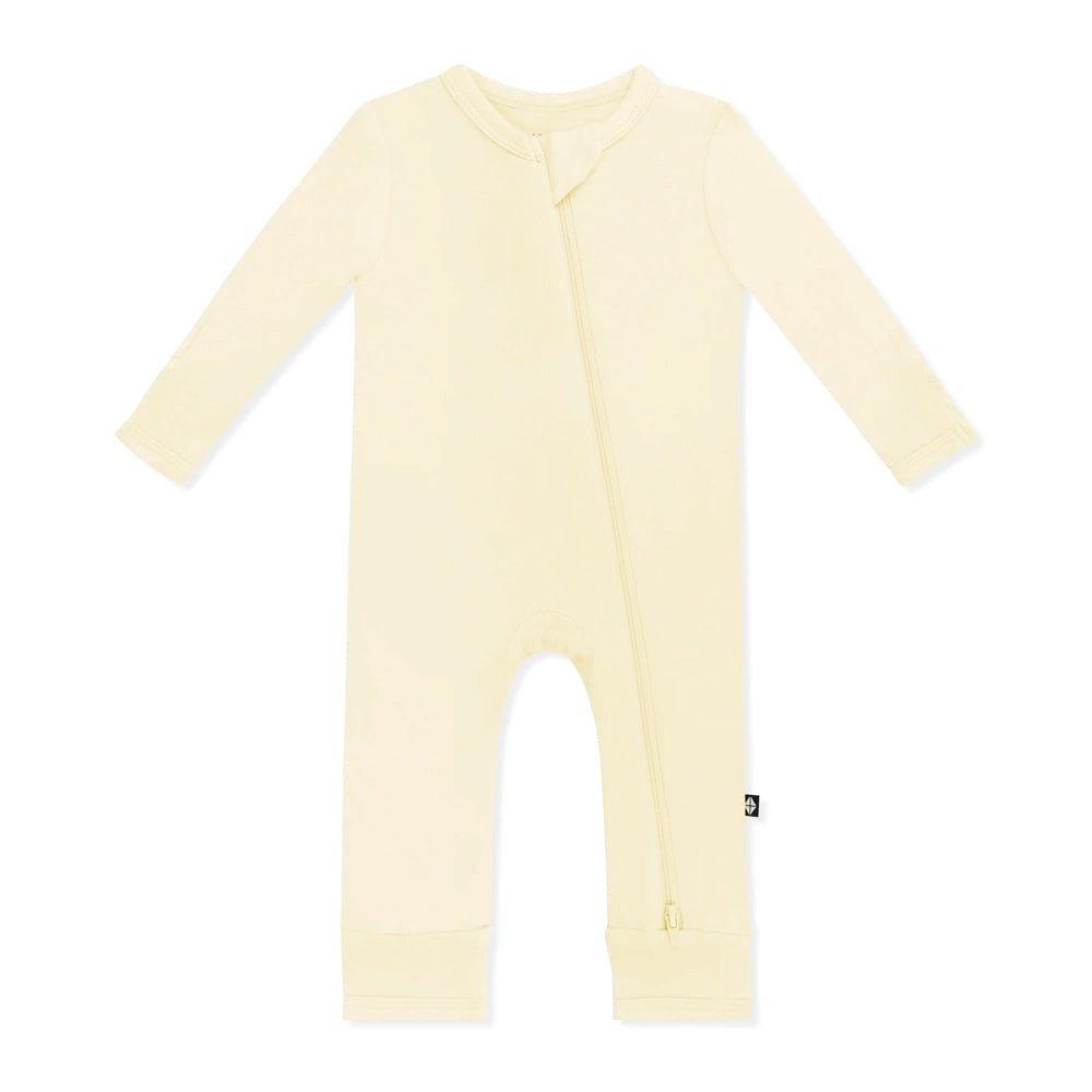 Kyte Baby Zippered Romper in Chamomile
