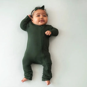 Kyte Baby Zippered Romper in Fir