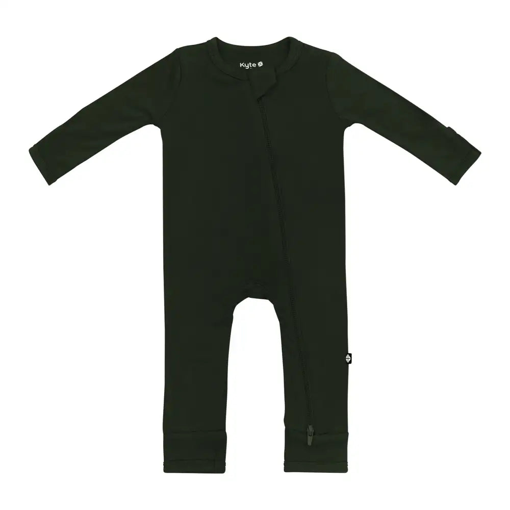 Kyte Baby Zippered Romper in Fir