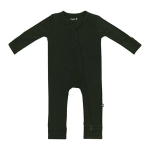 Kyte Baby Zippered Romper in Fir