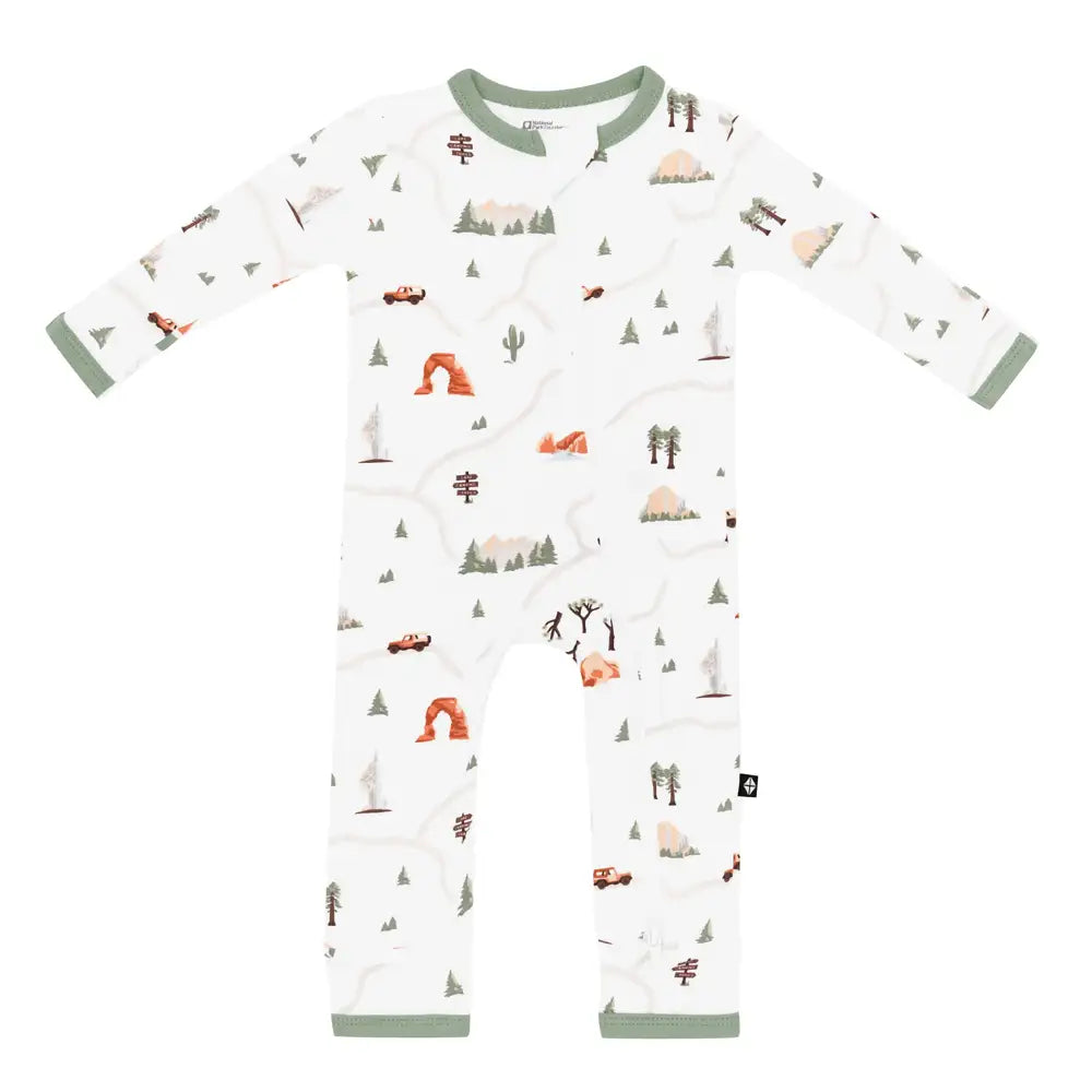 Kyte Baby Zippered Romper in Road Trip