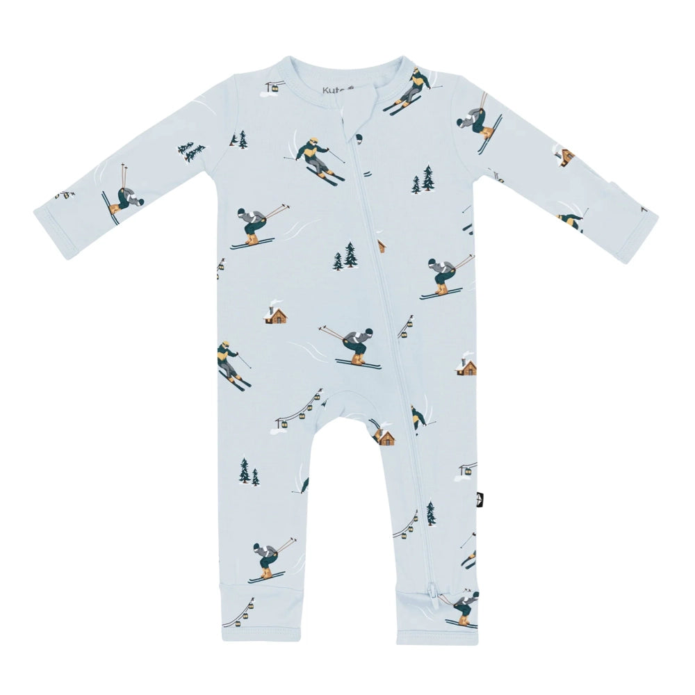 Kyte Baby Zippered Romper in Ski