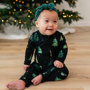 Kyte Baby Zippered Romper in Twinkle Tree