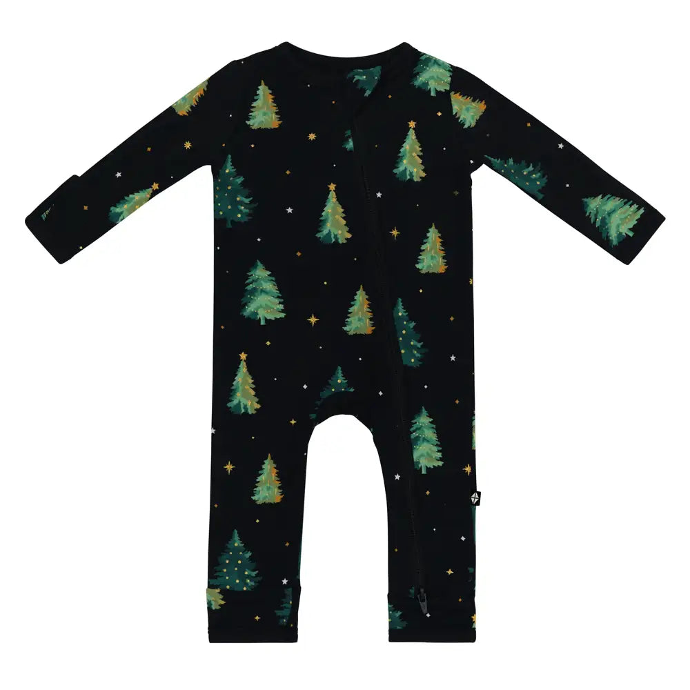 Kyte Baby Zippered Romper in Twinkle Tree