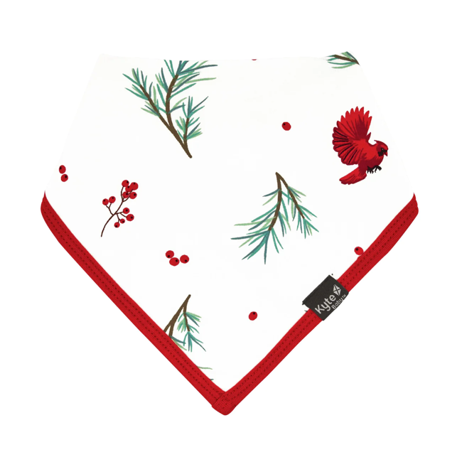 kyte baby printed bib in winterberry