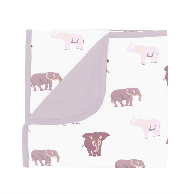 Kyte Baby Printed Baby Blanket in Elephant