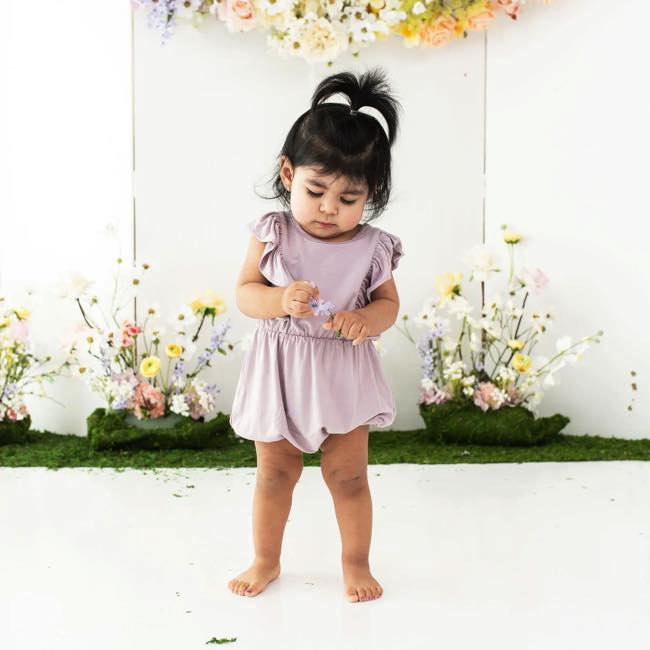 Kyte Baby Bubble Romper in Wisteria 12 18m