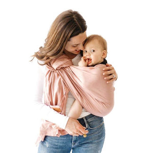 Kyte Baby Linen Ring Sling in Dogwood with Rose Gold Rings