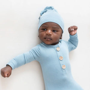 Kyte Baby Knotted Cap in Dusty Blue