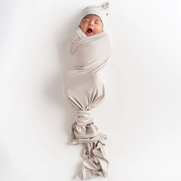 Kyte Rust Cap Kyte Baby Knotted Cap in Oat - Baby Charlotte Canada