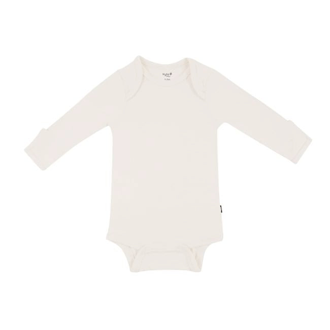 Kyte Baby Long Sleeve Bodysuit in Oat