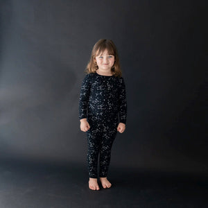Kyte Baby Long Sleeve Printed Toddler Pajama Set in Midnight Constellation