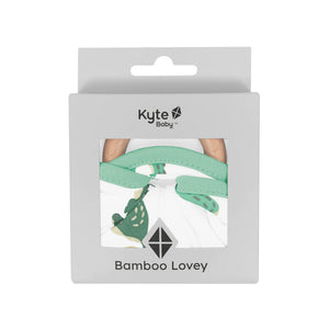 Kyte Baby Lovey with Removable Wooden Teething Ring in Crocodile