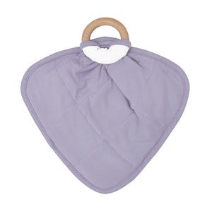 Kyte Baby Lovey with Removable Wooden Teething Ring in Lavender